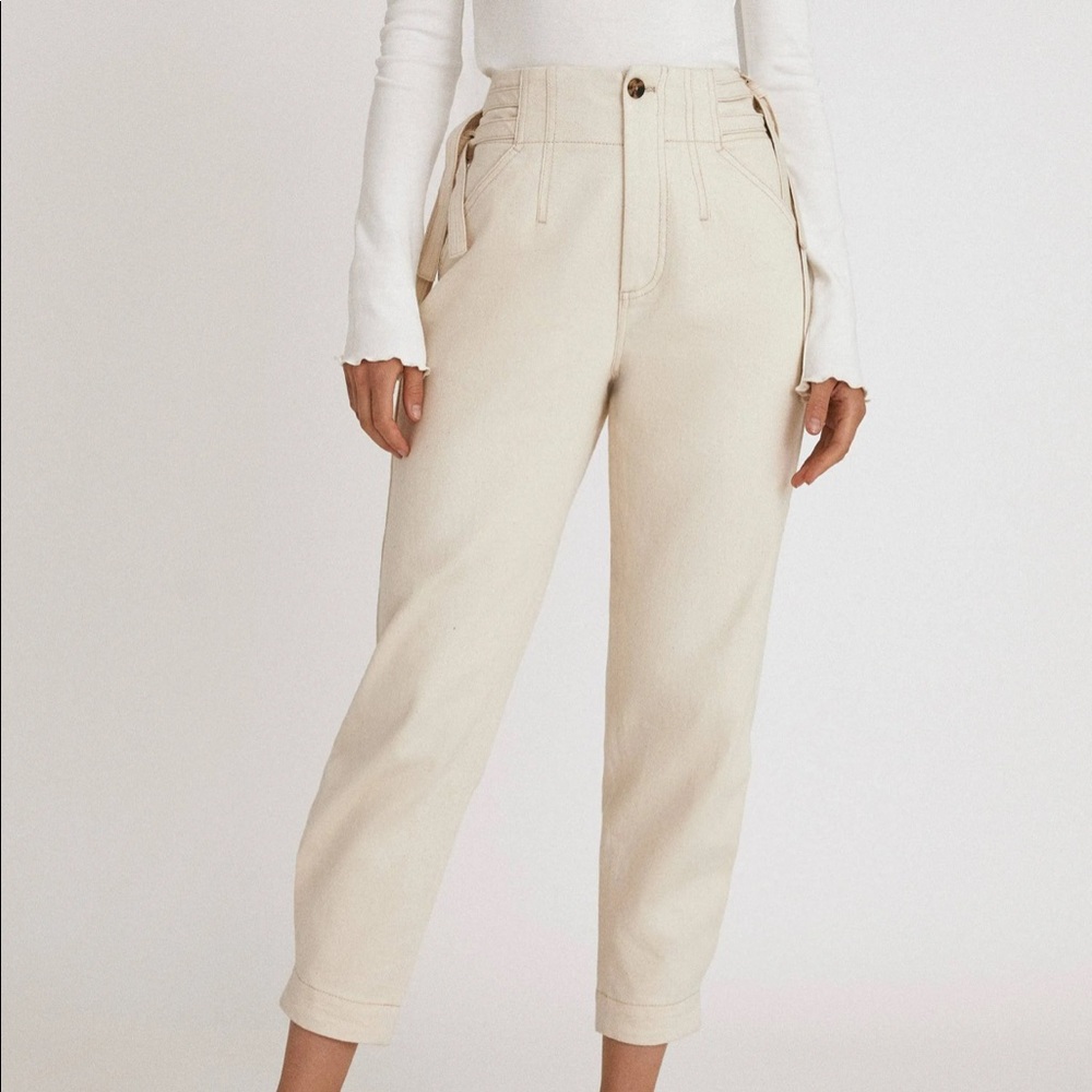 Sydney Side Tie Pants • Cream